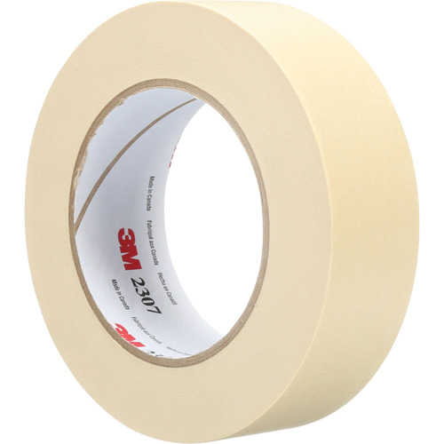 2307 Masking Tape, 36 mm (1-1/2") x 55 m (180'), Tan NTL Industrial