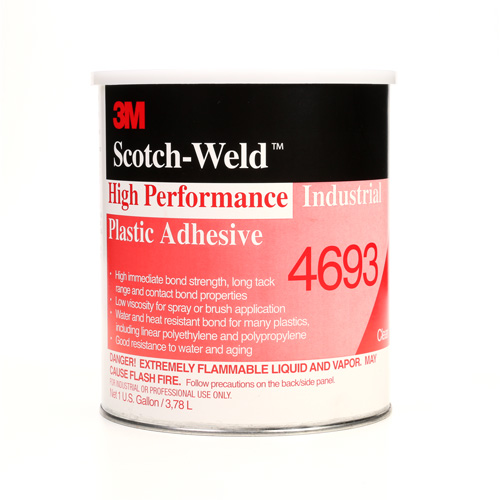 Adh&eacute;sif en plastique industriel haute performance, 1 gal., Gallon, Jaune NTL Industrial