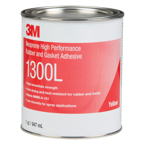 Rubber & Gasket Adhesive, Can, Yellow NTL Industrial