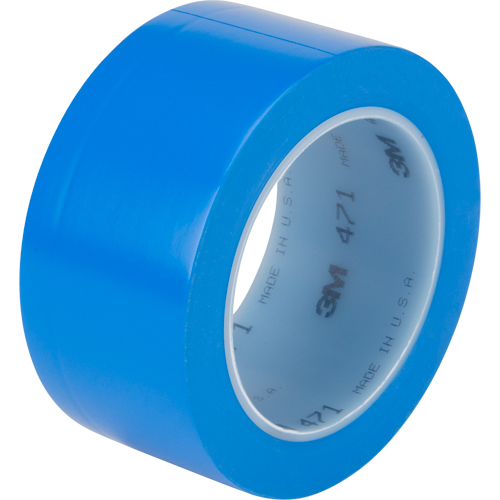 471 Vinyl Tape, 50.8 mm (2") W x 32.9 m (108') L, 5.3 mils, Blue NTL Industrial