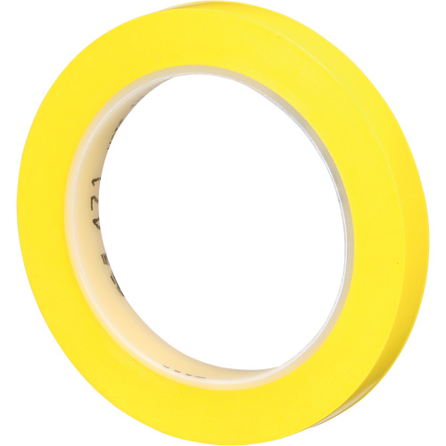 Ruban en vinyle 471, 12 mm (1/2") la x 32,9 m (108') lo, 5,2 mils, Jaune NTL Industrial