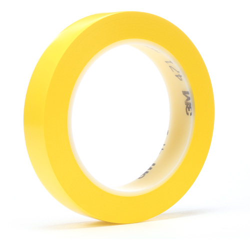 Ruban en vinyle 471, 6 mm (1/4") la x 32,9 m (108') lo, 5,2 mils, Jaune NTL Industrial