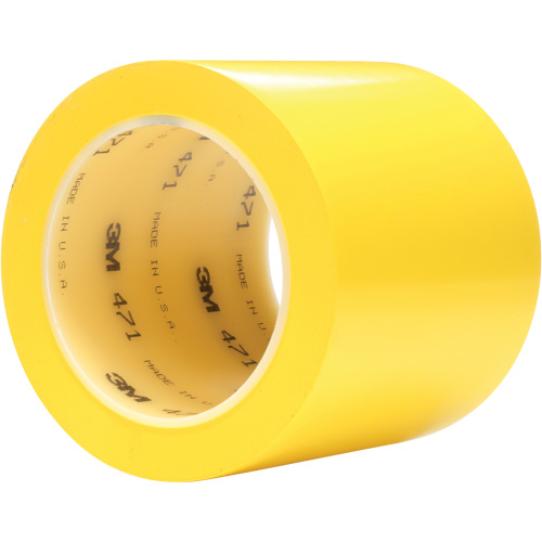 Ruban en vinyle 471, 102 mm (4") la x 32,9 m (108') lo, 5,2 mils, Jaune NTL Industrial