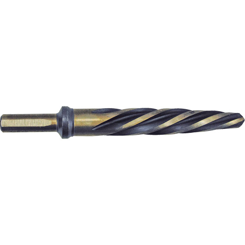 Jet-Kut&reg; Black & Gold Premium Car Reamer, 3/4", Spiral Flute, High Speed Steel, 3-Flat Shank NTL Industrial