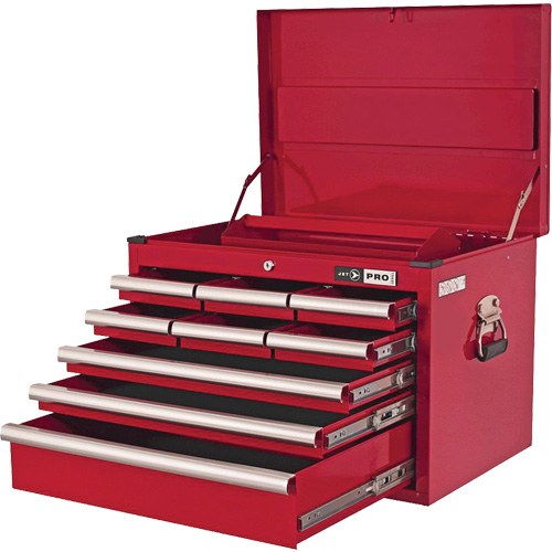 PMC2709 Coffre de m&eacute;canicien s&eacute;rie Pro, 26" la, 9 tiroirs, Rouge NTL Industrial