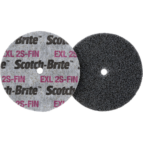 Meule homog&egrave;ne Scotch-Brite EXL, 3" x 1/2", Arbre de 1/4" NTL Industrial