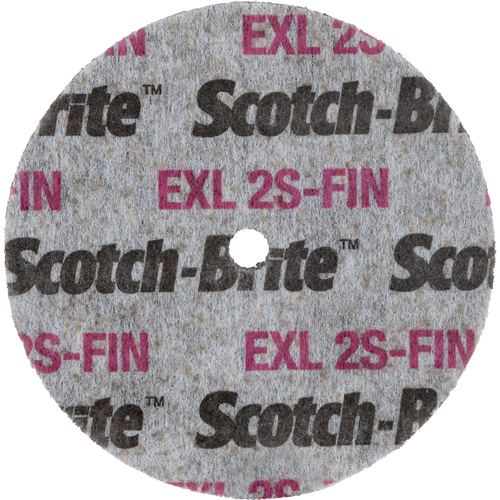 Meule homog&egrave;ne Scotch-Brite EXL, 3" x 1/2", Arbre de 1/4" NTL Industrial
