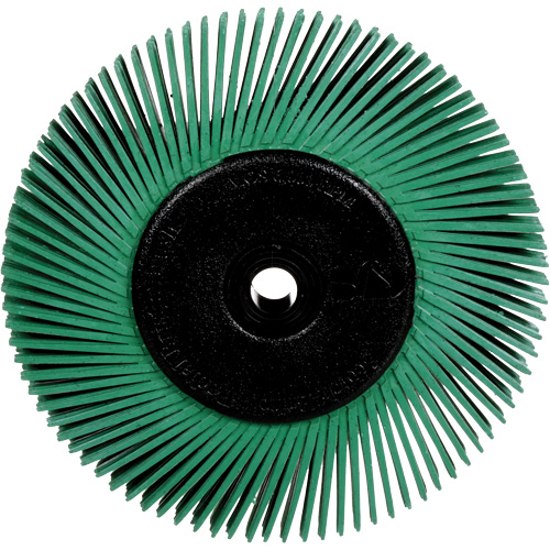 Brosses radiales bristle pour meuleuses d'&eacute;tabli, Grain 50X, 6" dia. NTL Industrial
