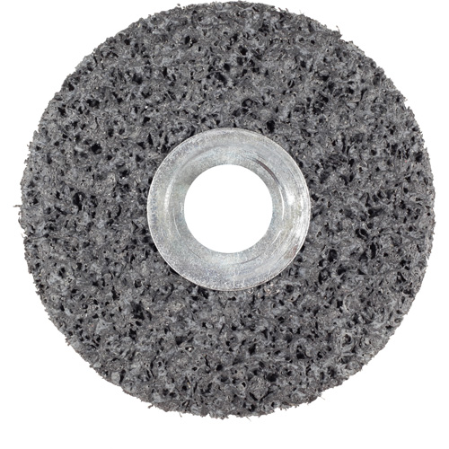Roue unitaris&eacute; CS-UW Clean & Strip Scotch-Brite, 6" x 1", Arbre de 5/8", Grain de Extra grossier, Carbure de silicium NTL Industrial