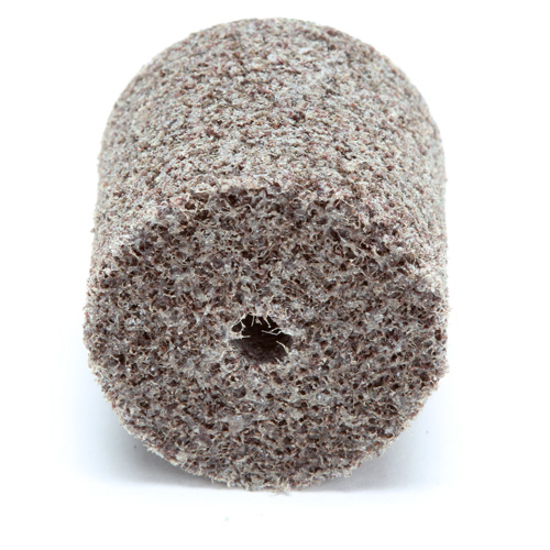 Meule d'abrasion et de polissage unitaris&eacute;e Scotch-Brite, 1" x 1", Arbre de 3/16"-7, Grain de Moyen, Oxyde d'aluminium NTL Industrial