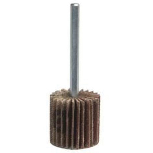 Grind-O-Flex Mini Mounted Flap Wheel, Aluminum Oxide, 180 Grit, 2" x 1" x 1/4" NTL Industrial