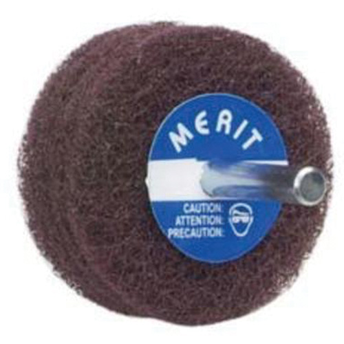 Abrasotex Non-Woven Disc Wheel, 3" Dia. x 1" W, 1/4" Arbor, Aluminum Oxide NTL Industrial