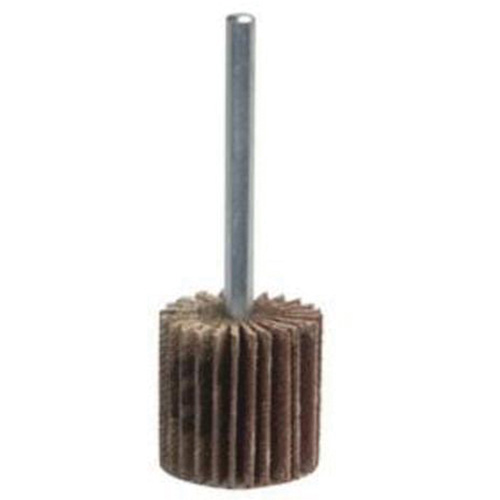 Grind-O-Flex Mini Mounted Flap Wheel, Aluminum Oxide, 240 Grit, 3" x 1/2" x 1/4" NTL Industrial
