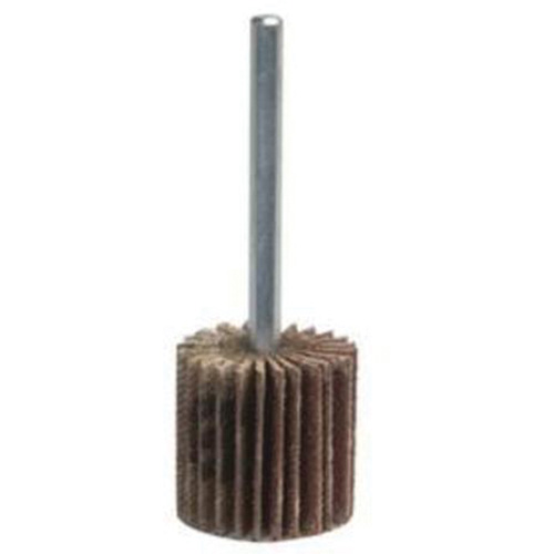 Grind-O-Flex Mini Mounted Flap Wheel, Aluminum Oxide, 180 Grit, 2" x 1/2" x 1/4" NTL Industrial