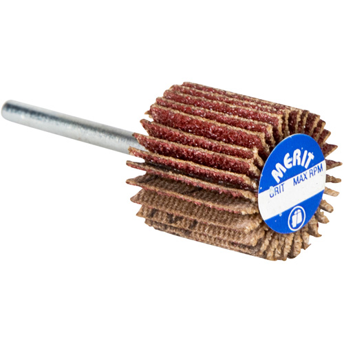 High Performance Micro-Mini Flap Wheel, Aluminum Oxide, 60 Grit, 3/4" x 3/4" x 1/8" NTL Industrial