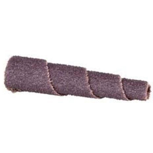 Cartouche de bande abrasive conique ALO, 100 Grain, 5/8" dia., Oxyde d'aluminium, 1-1/2" lo, 1/8" Dimension de l'arbre NTL Industrial