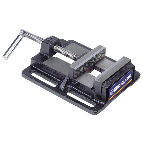 &eacute;tau pour perceuse &agrave; colonne, Largeur des m&acirc;choires 4", Profondeur de la gorge 0", Base Fixation sur &eacute;tabli NTL Industrial