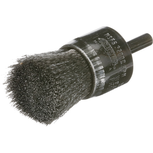 Crimped Wire End Brush, 1", 0.005 Fill NTL Industrial
