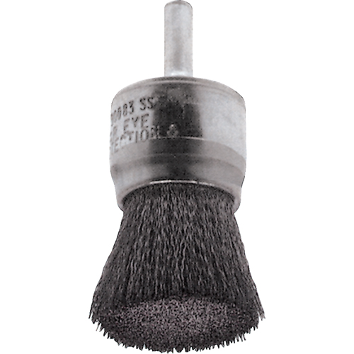 Brosses mont&eacute;es &agrave; fils cr&ecirc;p&eacute;s, 1/2", Fils 0,0104", Tige 1/4" NTL Industrial
