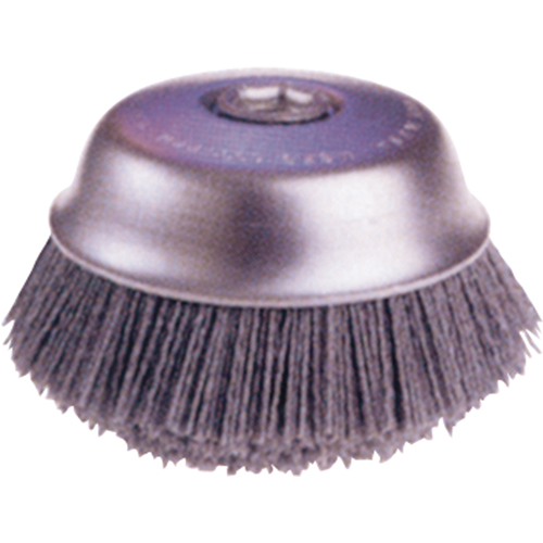 Brosses-boisseau ATB &agrave; coupe arrondie, abrasif nylon NTL Industrial