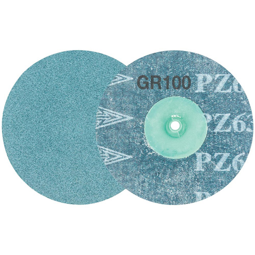 Disque de ponçage TWIST TOPCUT, 3" dia., Grain 100, Zirconium NTL Industrial
