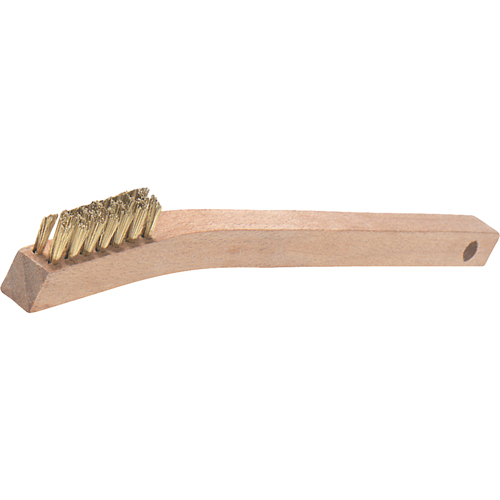 V-Trim Small Handle Scratch Brushes, Brass, 3 x 7 Wire Rows, 7-7/8" Long NTL Industrial