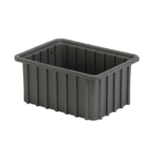 Divider Box, Polyethylene, 9.8" W x 7.3" D x 5" H, Grey NTL Industrial