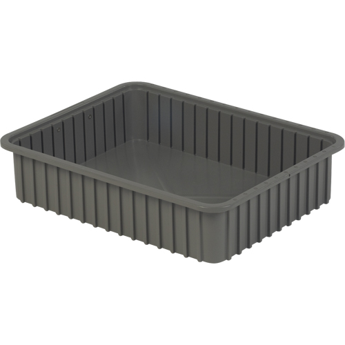 Contenants Divider Box, Poly&eacute;thyl&egrave;ne, 22,4" la x 17,4" p x 5" h, Gris NTL Industrial