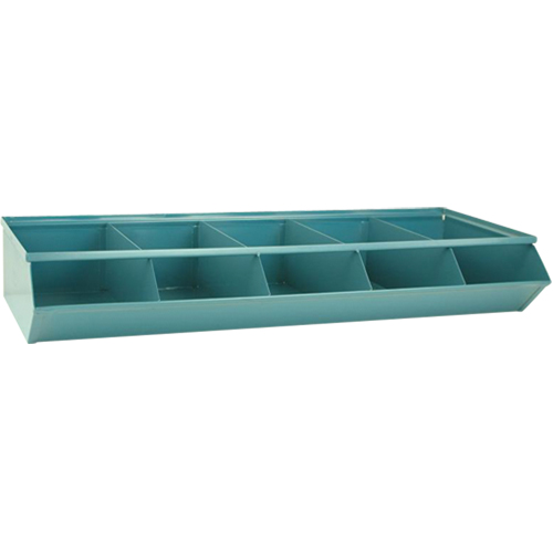 Sectional Bin Units, 100 lbs. Cap., 37" W x 15-1/2" D x 6" H, Blue NTL Industrial