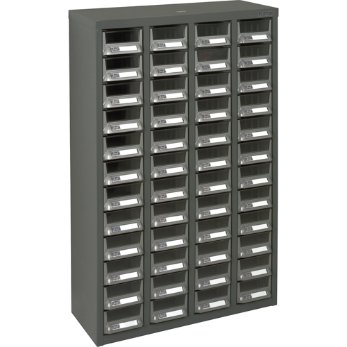 Casiers pour pi&egrave;ces KPC-400, Acier galvanis&eacute;, 48 tiroirs, 22-3/5" x 8-7/10" x 36-9/10", Gris NTL Industrial