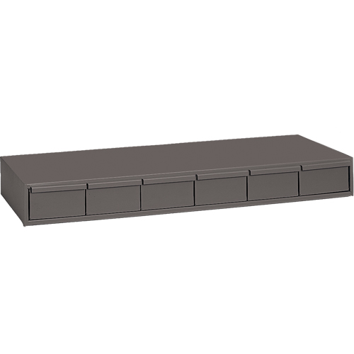 Industrial Drawer Cabinets, 6 Drawers, 33-3/4" W x 11-5/8" D x 4" H, Grey NTL Industrial