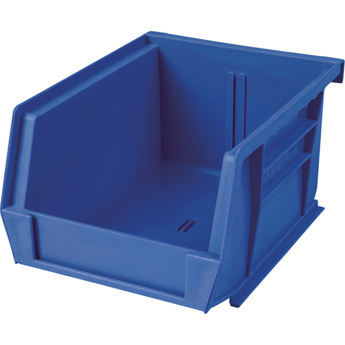 Plastic Bin, 8-1/4" W x 9" H x 18" D, Blue NTL Industrial