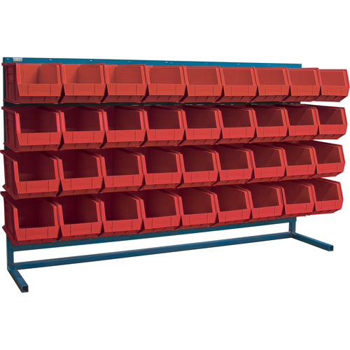 Rayonnage &agrave; persienne avec bacs, 36 bacs, 72" la x 15" p x 40" h NTL Industrial