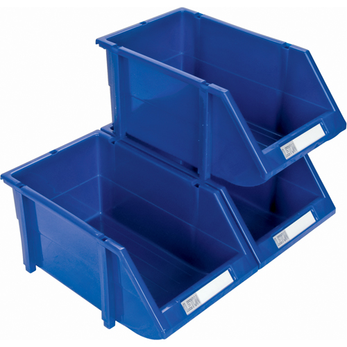 Stack & Hang Bin, 4-13/16" W x 3-3/16" H x 7-1/8" D, Blue NTL Industrial