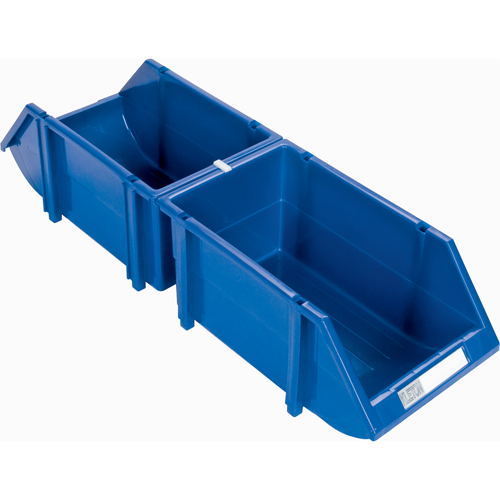 Stack & Hang Bin, 4-13/16" W x 3-3/16" H x 7-1/8" D, Blue NTL Industrial