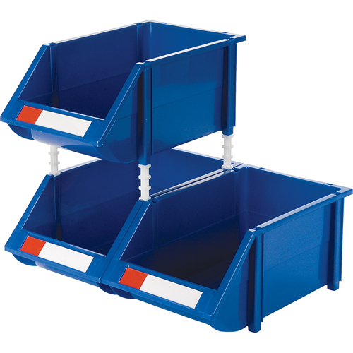 Stack & Hang Bin, 8-3/16" W x 6-3/16" H x 14" D, Blue NTL Industrial