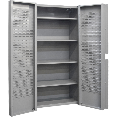 Deep Door Combination Cabinets, 38" W x 24" D x 72" H, Grey NTL Industrial