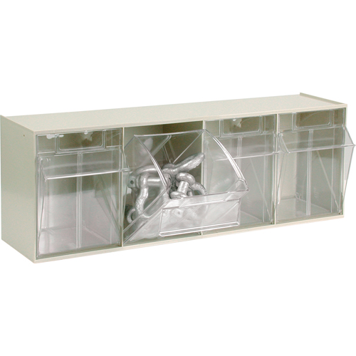 Syst&egrave;me de casiers modulaires Tip-Out, 23-5/8" la x 6-5/8" p x 8-1/8" h, 4 tiroirs NTL Industrial