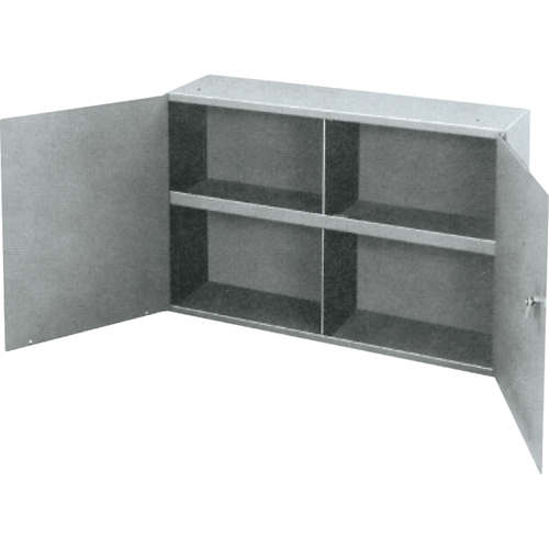 Utility Cabinet, Steel, 2 Shelves, 22-1/4" H x 33-3/4" W x 8-1/2" D, Grey NTL Industrial