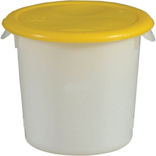 Contenants ronds, 7-4/5" ha x 8-1/2" p, Capacit&eacute; de 3,79 L, Blanc NTL Industrial