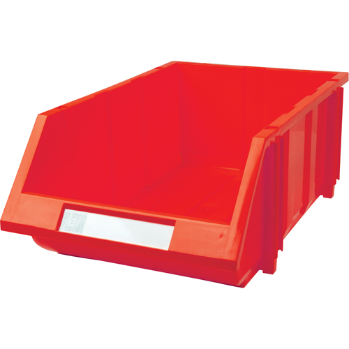 Stack & Hang Bin, 11-13/16" W x 7" H x 17-11/16" D, Red NTL Industrial