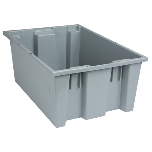 Contenants Stack & Nest, 8" x 19,5" x 13,5", Gris NTL Industrial
