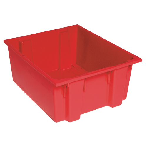 Contenants Stack & Nest, 8" x 19,5" x 13,5", Rouge NTL Industrial