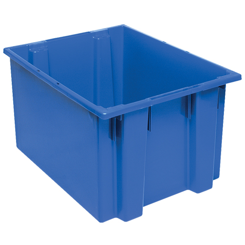 Contenants Stack & Nest, 13" x 23,5" x 19,5", Bleu NTL Industrial