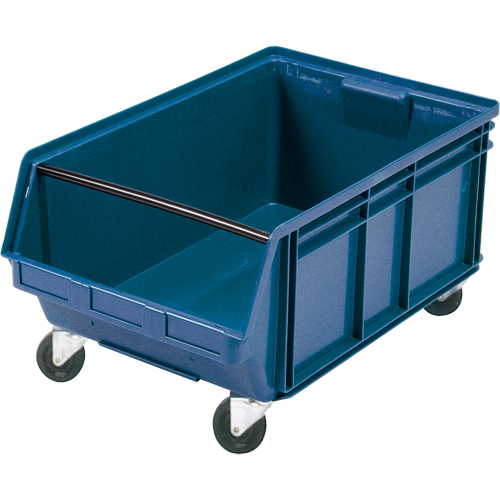 Mobile Giant Stacking Bin, 11-7/8" H x 18-3/8" W x 29" D, 150 lbs. Capacity, Blue NTL Industrial