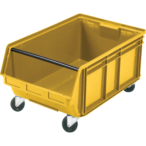 Bac g&eacute;ant empilable et mobile, 11-7/8" ha x 18-3/8" la x 29" p, Capacit&eacute; de 150 lb, Jaune NTL Industrial