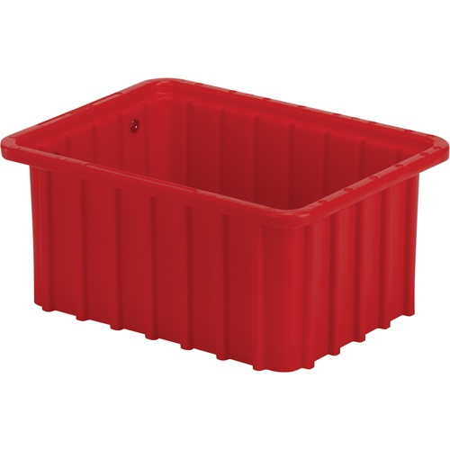 Divider Box, Polyethylene, 9.8" W x 7.3" D x 5" H, Red NTL Industrial
