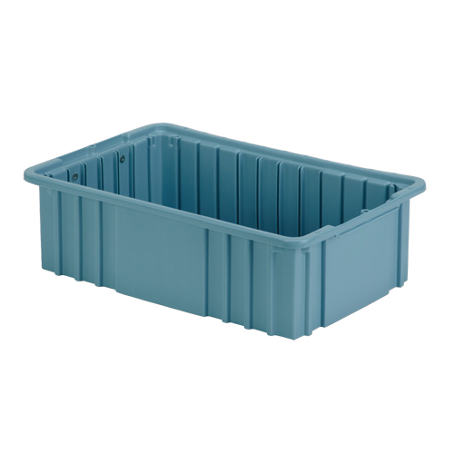 Divider Box, Polyethylene, 15.5" W x 9.9" D x 5" H, Light Blue NTL Industrial