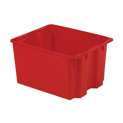 Contenants Stack-N-Nest Polylewton, 12" x 21" x 17", Rouge NTL Industrial