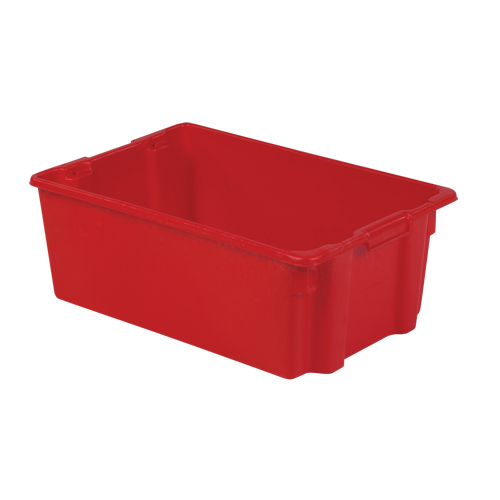 Contenants Stack-N-Nest Polylewton, 10,5" x 28,4" x 18,7", Rouge NTL Industrial